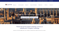 Desktop Screenshot of cambridgeheartclinic.co.uk